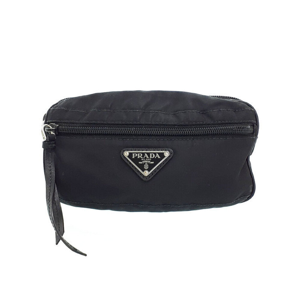Prada belt bag black waist Body Bum Crossbody Bag Black - Picture 1 of 9